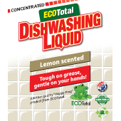 ecototal dishwashing liquid label