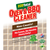 ecototal oven and bbq cleaner label