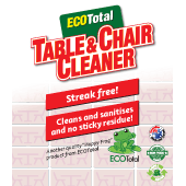 ecototal table and chair label